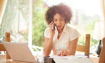 woman researching how to choose a fundraising company